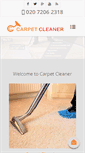 Mobile Screenshot of carpet-cleaner.co.uk