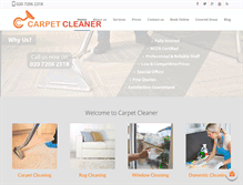 Tablet Screenshot of carpet-cleaner.co.uk